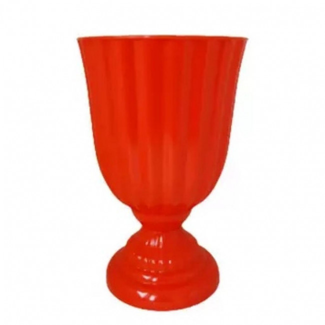 Vaso Dubai  VERMELHO  Poliestireno  L 13 x A 21