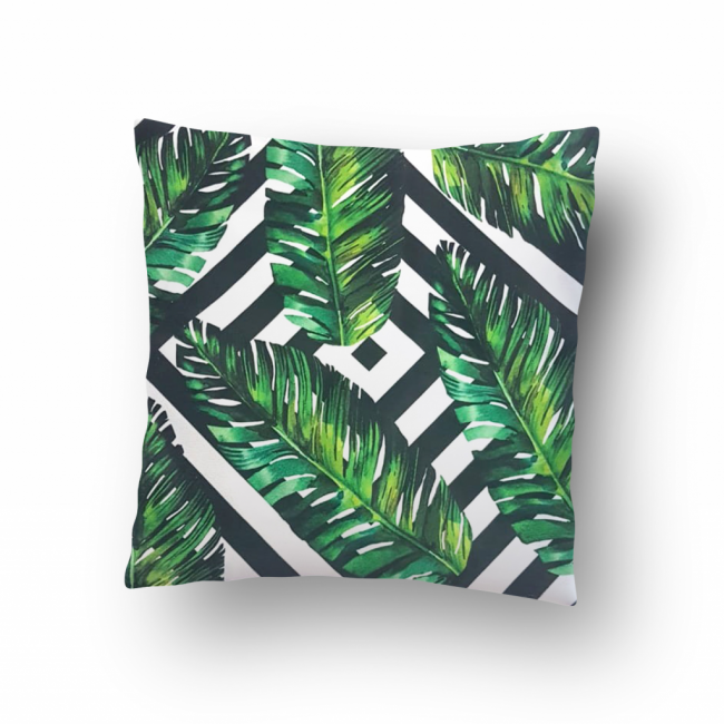 Tropical folhas com preto 45x45