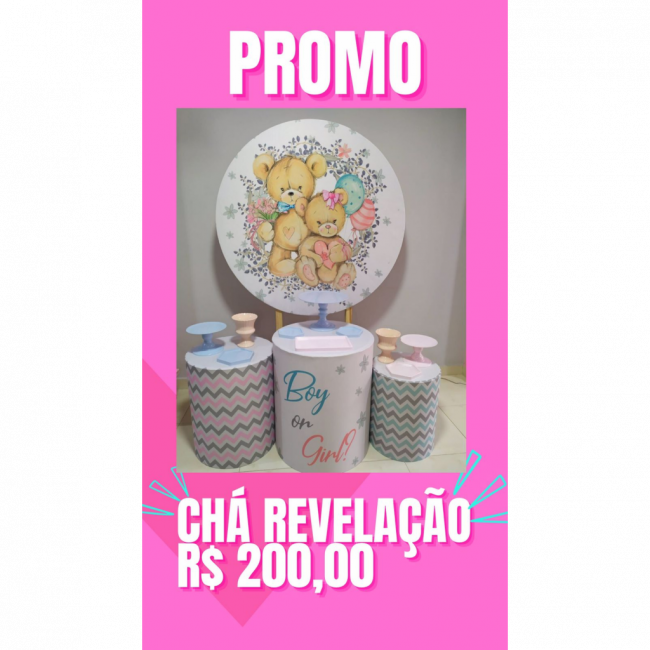 Festa afetiva pronta - Chá Revelação