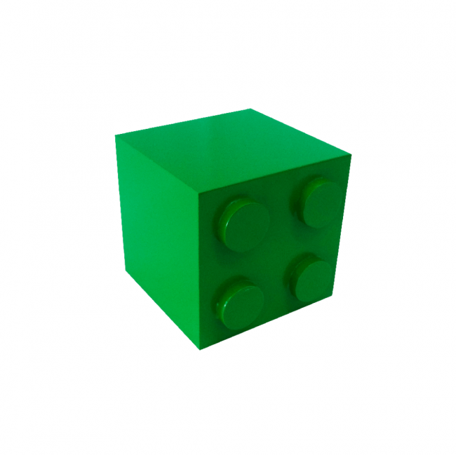 Cubo Lego Verde