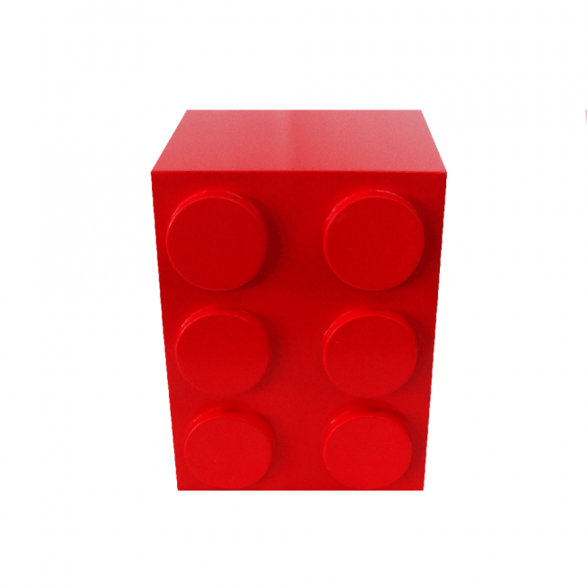 Cubo Lego Vermelho