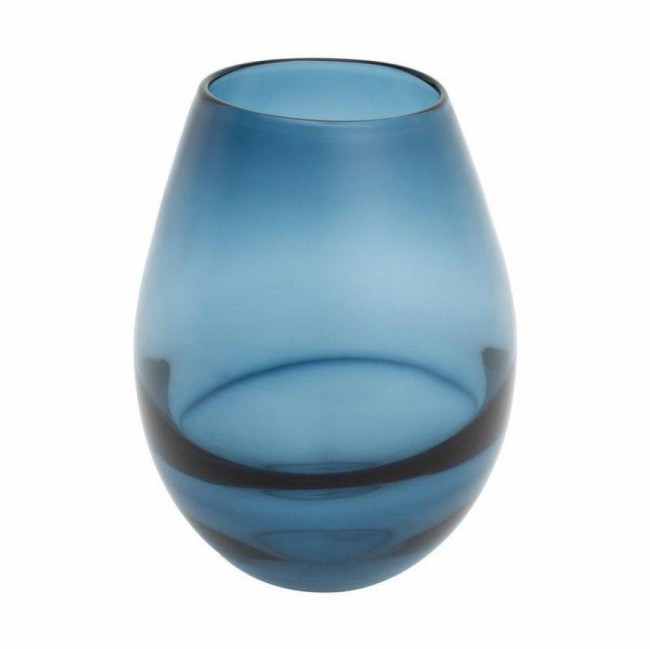 Vaso de Vidro Azul Marinho G