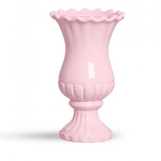 Vaso Ondulado Rosa Bebê G