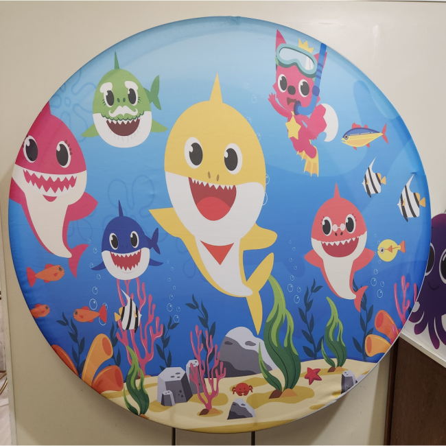 Painel Redondo Baby Shark 1,50