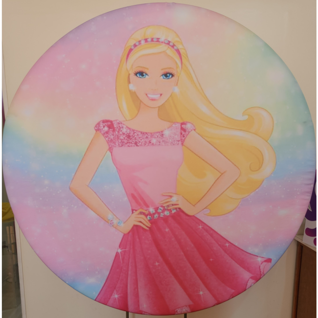 Painel Redondo Barbie 1,50