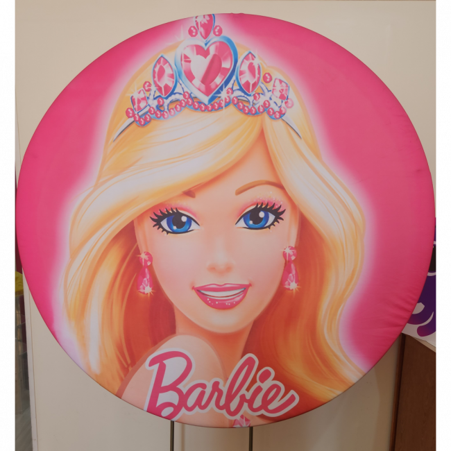 Painel Redondo Barbie 1,50