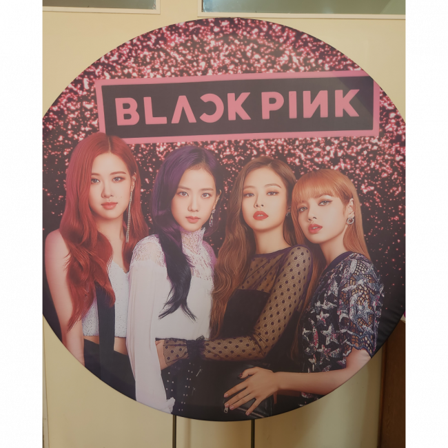 Painel Redondo Black Pink 1,50