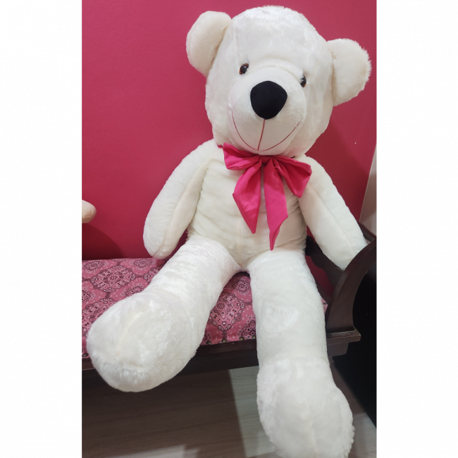 Urso 90 cm Cor Baunilha