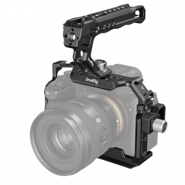 CAGE SONY A7IV / A7SIII + TOP HANDLE + TRAVA DE CABOS