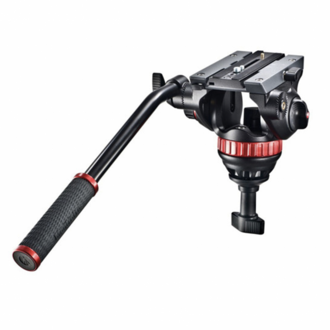 TRIPÉ MANFROTTO 546B +CABEÇA FLUIDA MVH502A