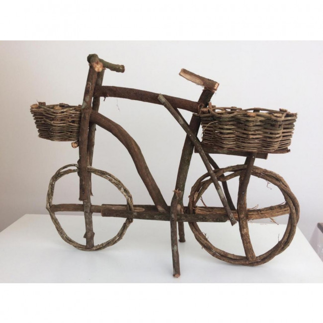 bicicleta de madeira