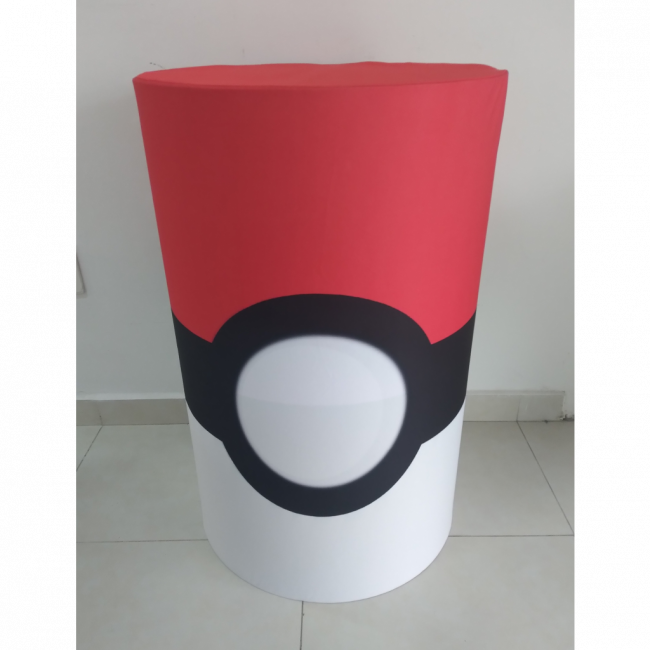 Capa Cilindro Pokemon \'\'Pokebola\'\' Grande (MDF)