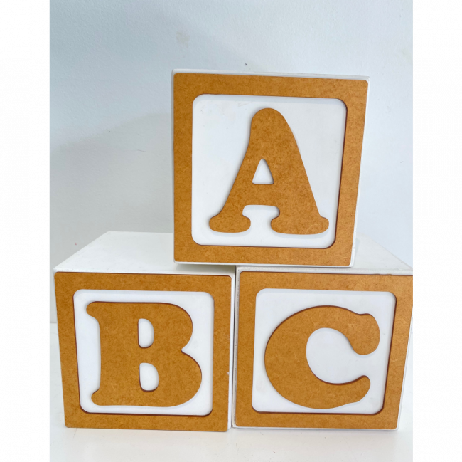 cubos ABC brancos P