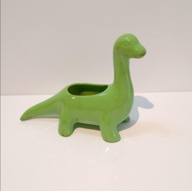 Dinossauro verde louça
