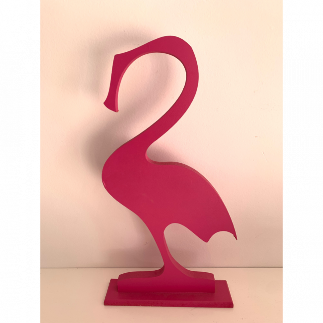 Flamingo de mdf grande