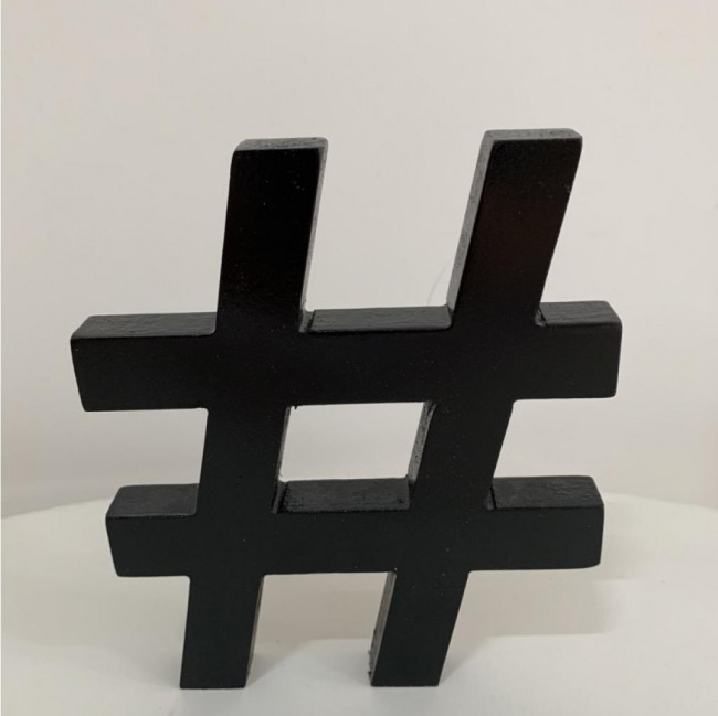 Placa Hashtag Mdf #