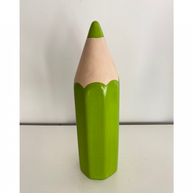 Lápis verde de ceramica