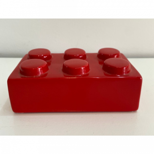 lego vermelho de louça