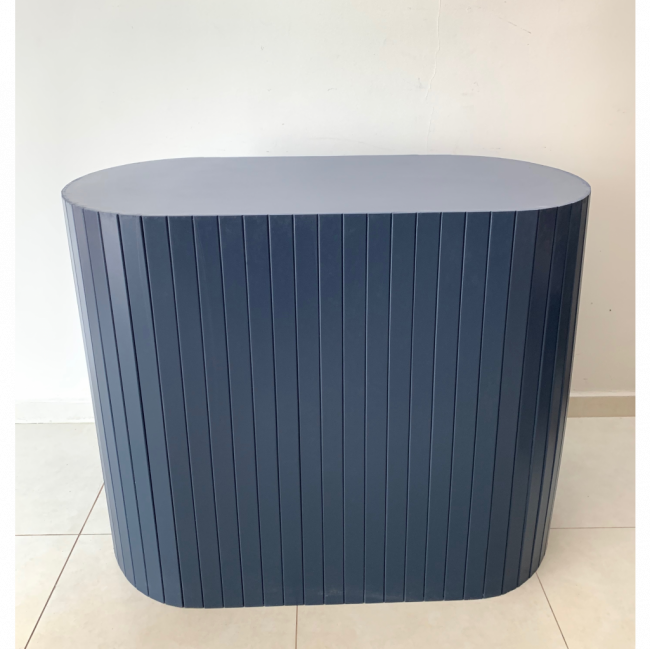 Mesa oval Azul Marinho