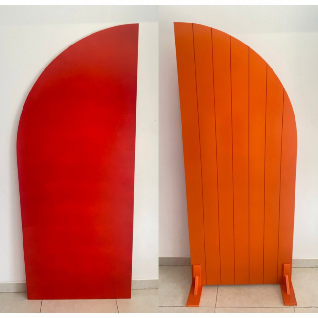 Painel Meia Luz dupla face Laranja e vermelho