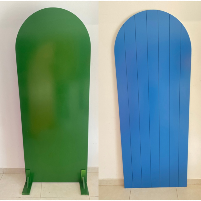 Painel Oval dupla face Azul e Verde