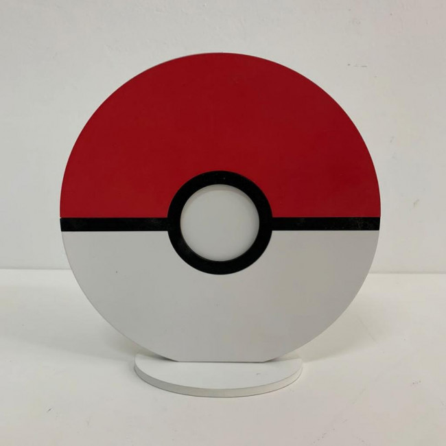 Placa Média Pokebola (MDF)