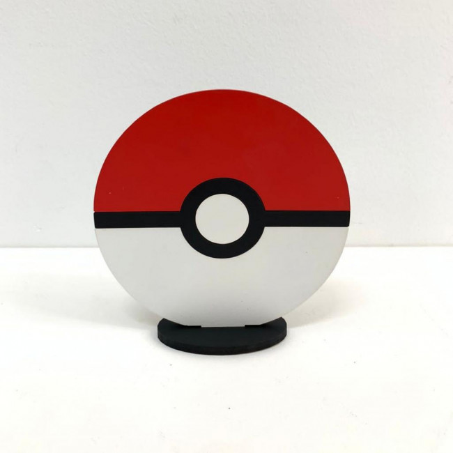 Placa Pokebola Pequeno (MDF)