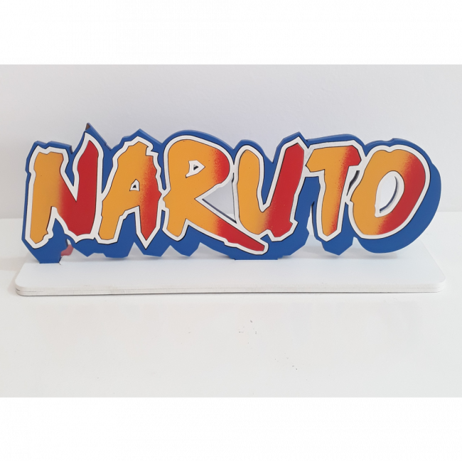 Plaquinha naruto nome