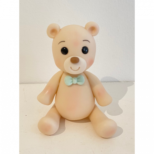 Topo Urso laço verde