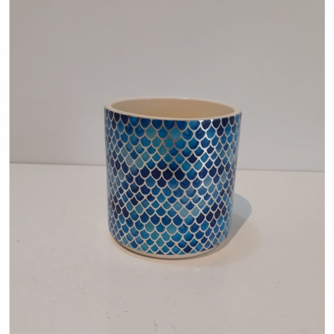 Vaso Azul Escamas M