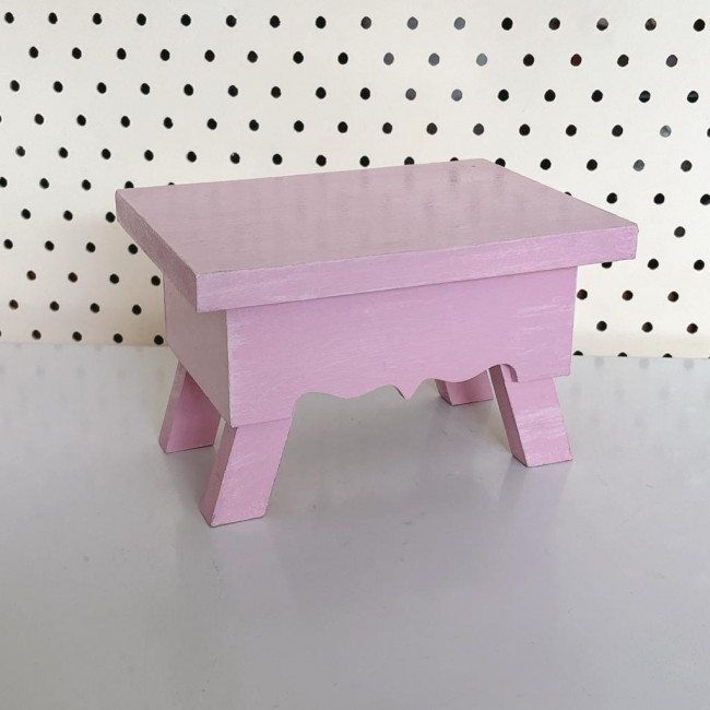 BANQUINHO ROSA CANDY MDF P