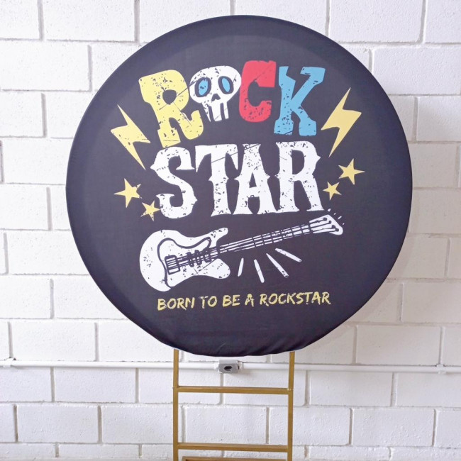 CAPA PAINEL REDONDO ROCK STAR - 1,30CM