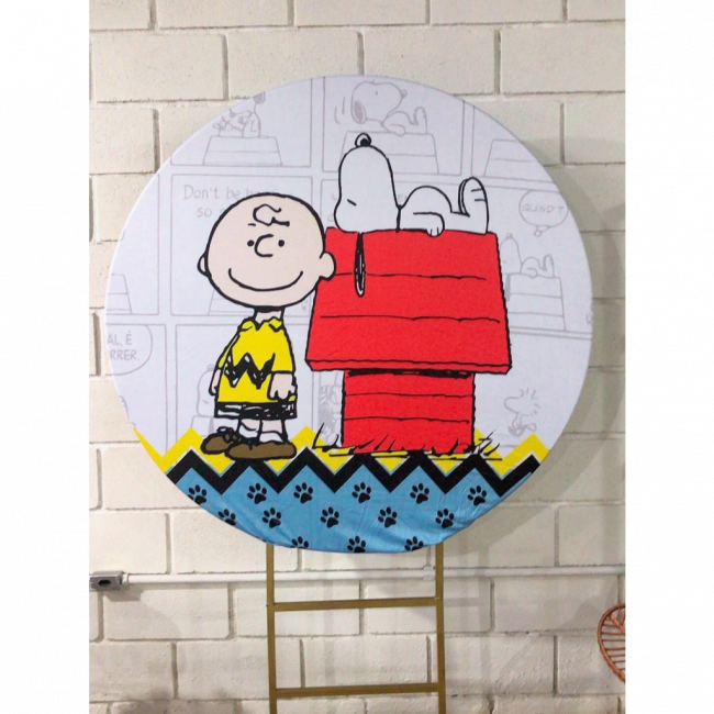 CAPA PAINEL REDONDO SNOOPY - 1,30CM