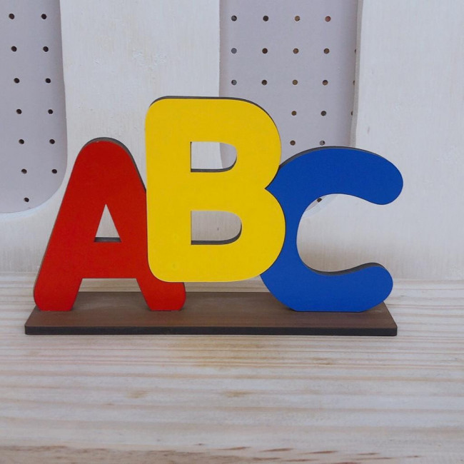 DISPLAY MDF ABC DE MESA