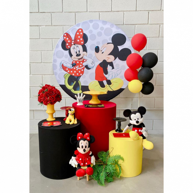 KIT MINNIE E MICKEY TRIO DE CILINDRO