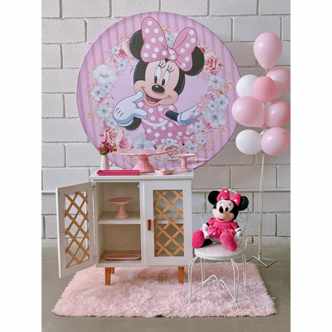 KIT MINNIE ROSA CÔMODA TRELIÇA