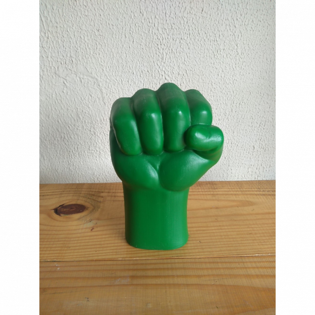 MÃO DE PLASTICO HULK