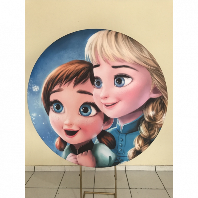 CAPA PAINEL REDONDO FROZEN BABY - 1,30CM