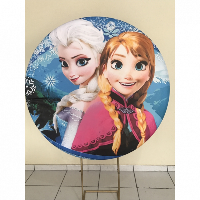 CAPA PAINEL REDONDO FROZEN JOVEM - 1,30CM