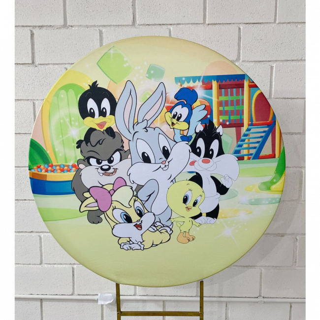 CAPA PAINEL REDONDO LOONEY TUNES BABY - 1,30CM