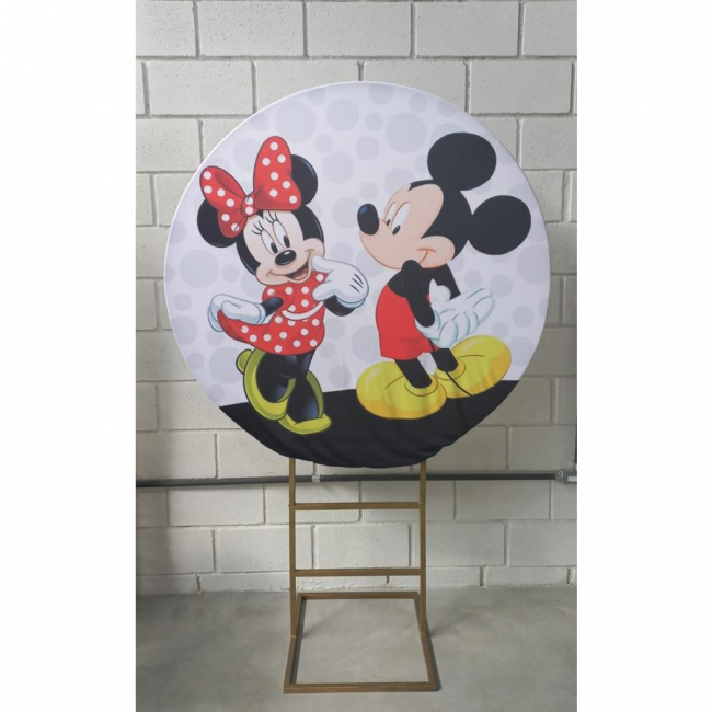 CAPA PAINEL REDONDO MICKEY E MINNIE - 1,30CM