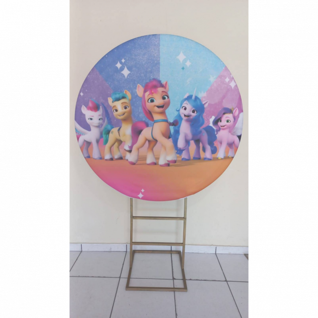 CAPA PAINEL REDONDO MY LITTLE PONY - 1,30CM