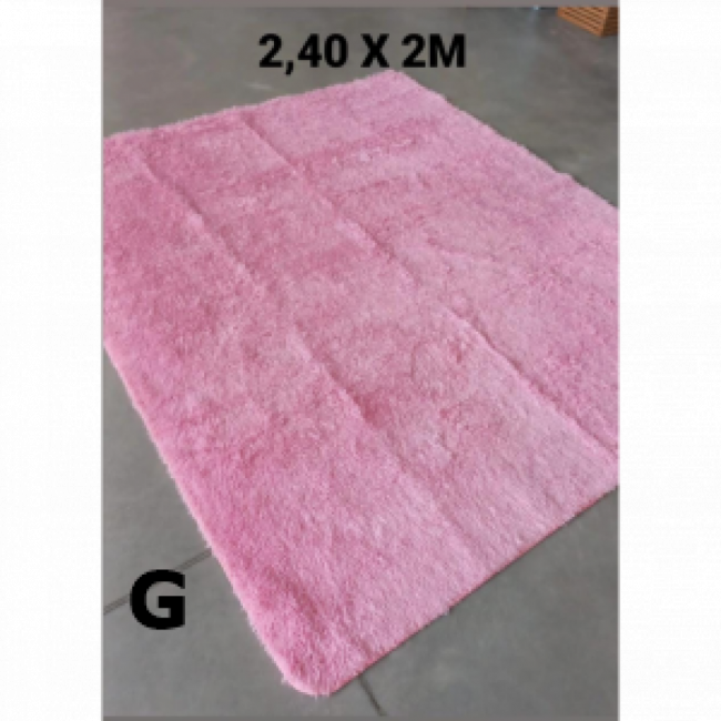 TAPETE FELPUDO ROSA G  - 2,40m X 2m