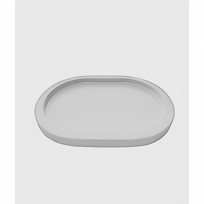 Bandeja Decoratta Oval Mini Branco