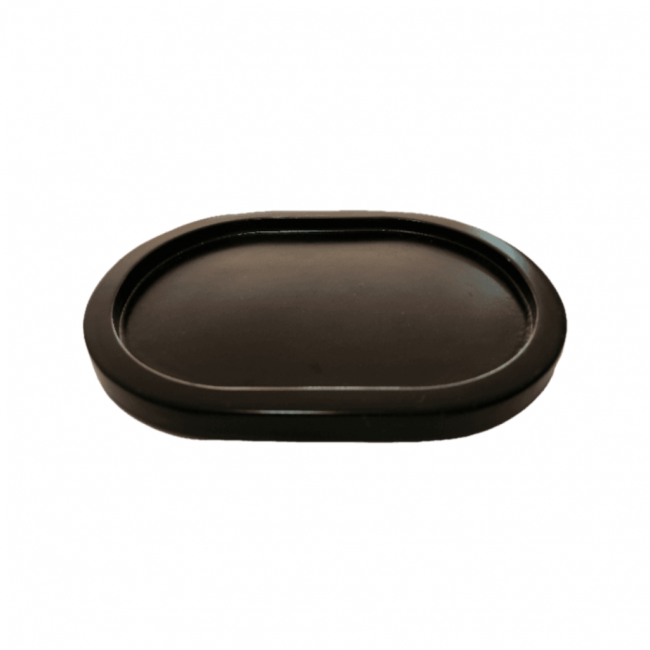 Bandeja Decoratta Oval Mini Preto