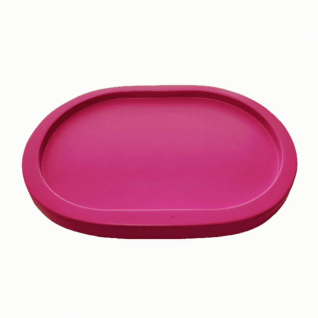 Bandeja Decoratta Oval Mini Rosa Pink