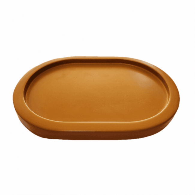 Bandeja Decoratta Oval Mini Terracota