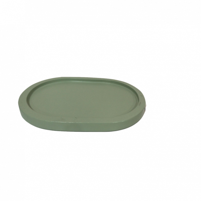 Bandeja Decoratta Oval Mini Verde Chá