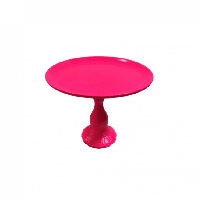 Boleira Rosa Fluorescente Porcelana G