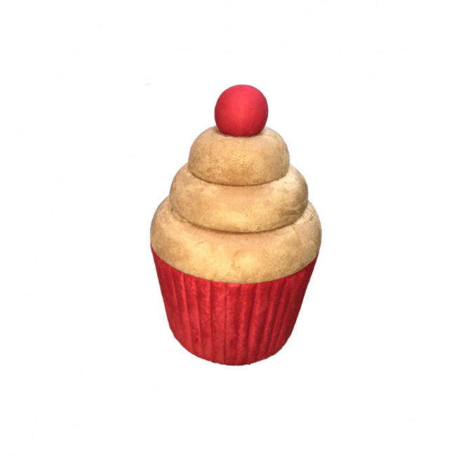 Cupcake Cenográfico 3D Vermelho